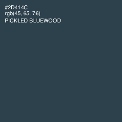#2D414C - Pickled Bluewood Color Image